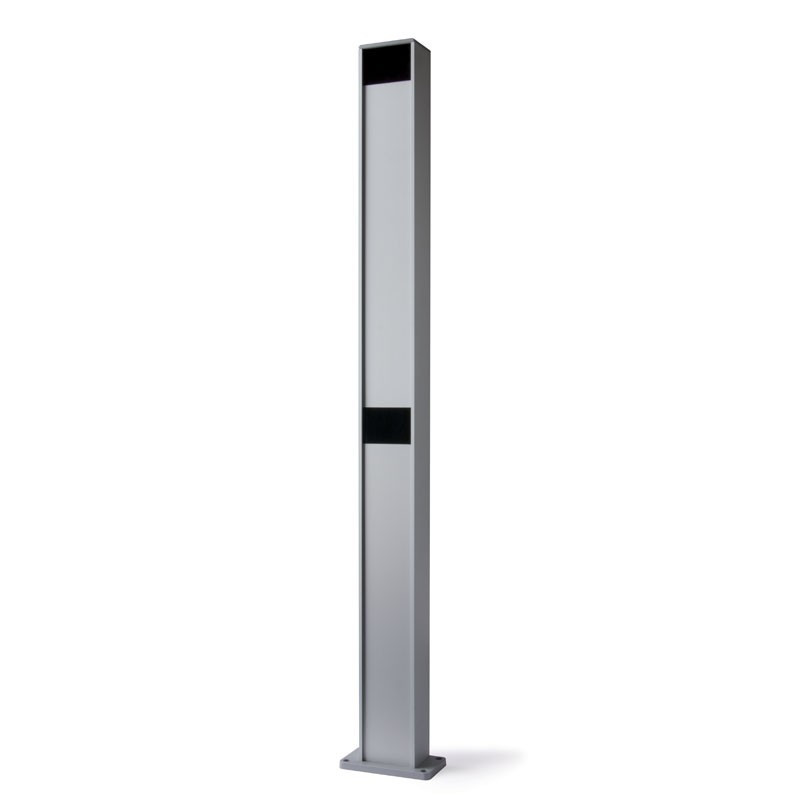Colonne Alu 100cm (x1), avec 2 Logements Photocellules Medium & Large NICE - PPH2