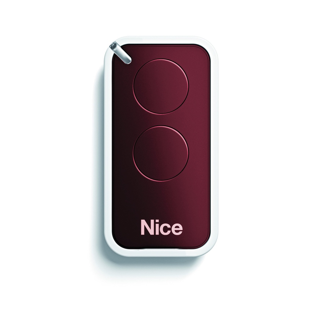 TELECOMMANDE 02 CANAUX NICE INTI2R ROUGE