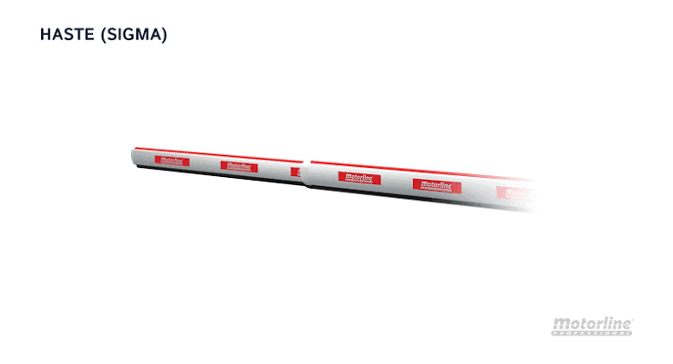 Lisse Aluminium de 6m + Leds, P/ Sigma X6, MTL - SIG75HT-6