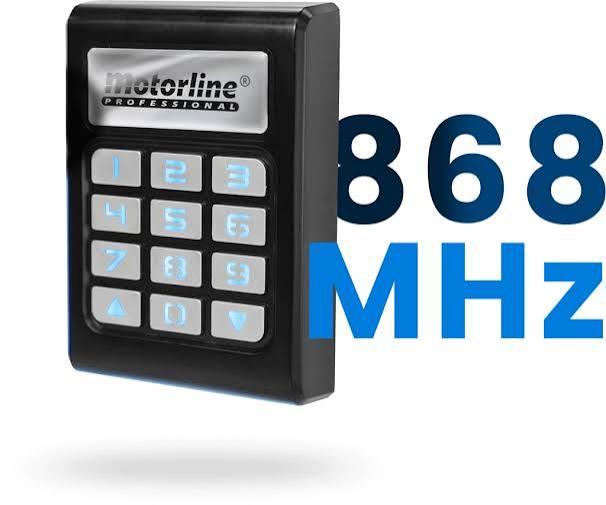 Clavier à Codes, Radio 866MHz, P/2 Portes, MTL - TEC2-868