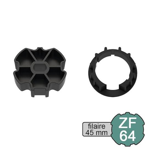 [10983] ADAPTATEUR SOLID, ZF 64, P/ DM45 - DH84