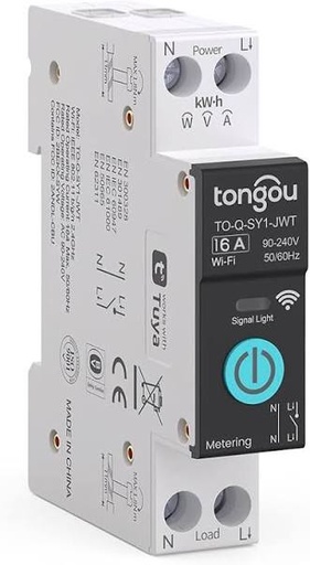 [12750] DISJONCTEUR Intelligent, TUYA, WIFI, 16A - TONGOU
