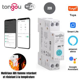 [12751] DISJONCTEUR Intelligent, TUYA,  WIFI, 32A - TONGOU