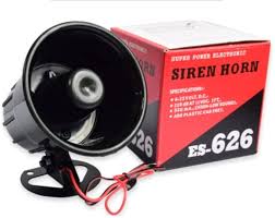 [12146] SIRENE EXTERIEURE, 125DB, 6-12V, Noire