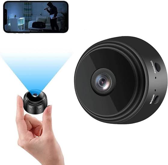 CAMERA SPY INTERIEURE/EXTÉRIEURE, S/FIL WIFI,  MINI 4K