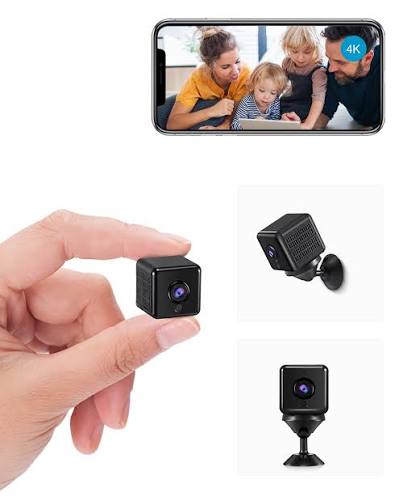 [12454] CAMERA SPY INTERIEURE, S/FIL WIFI, 4K, MINI - A18