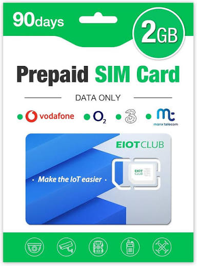 CARTE SIM DATA PRÉPAYÉE, 2 Go Sans Engagement - EIOTCLUB