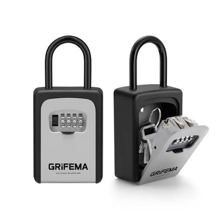 BOITIER À CLEFS SÉCURISÉ 4 CHIFFRES + ANNEAU - GRIFEMA
