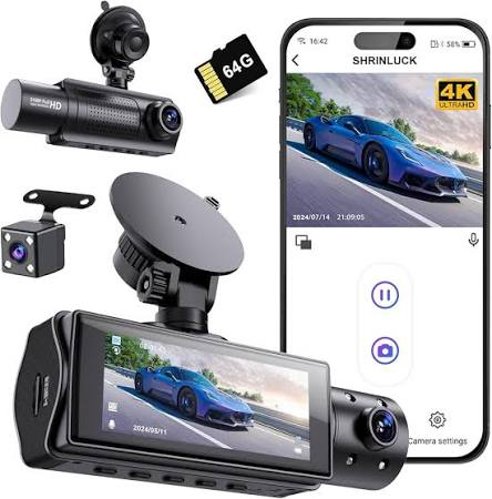 [12573] CAMERA DASHCAM X5 4K P/ VOITURE - SHRINLUCK 