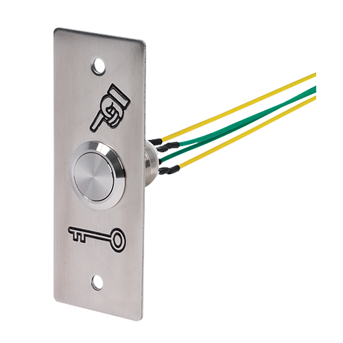BOUTON POUSSOIR SEWOSY INOX - PB19NO+NC_4FS_SI