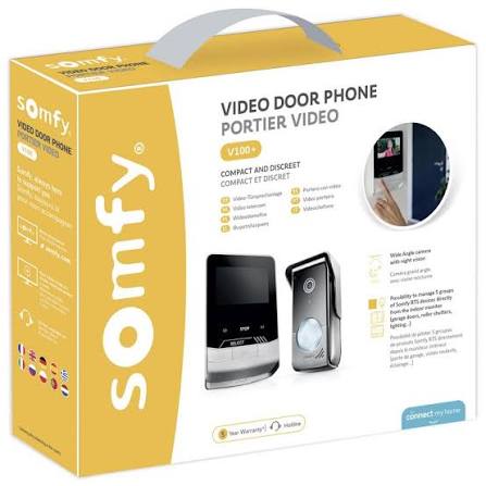 [11907] VISIOPHONE SOMFY, 2 Fils, Écran 4,3’’ (11cm) - V®100+