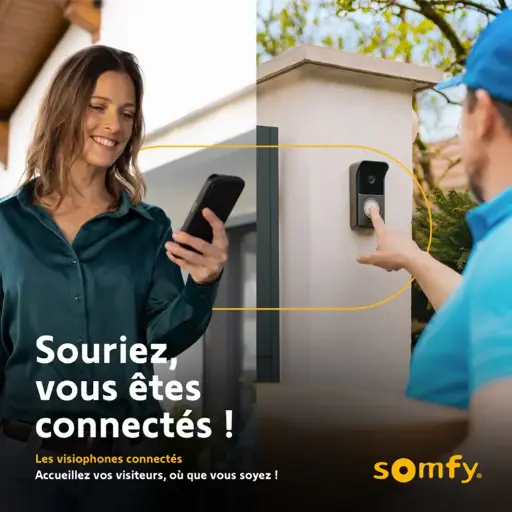 [12024] VISIOPHONE SOMFY 2 Fils, RTS - Visiophone V®500 Connect.