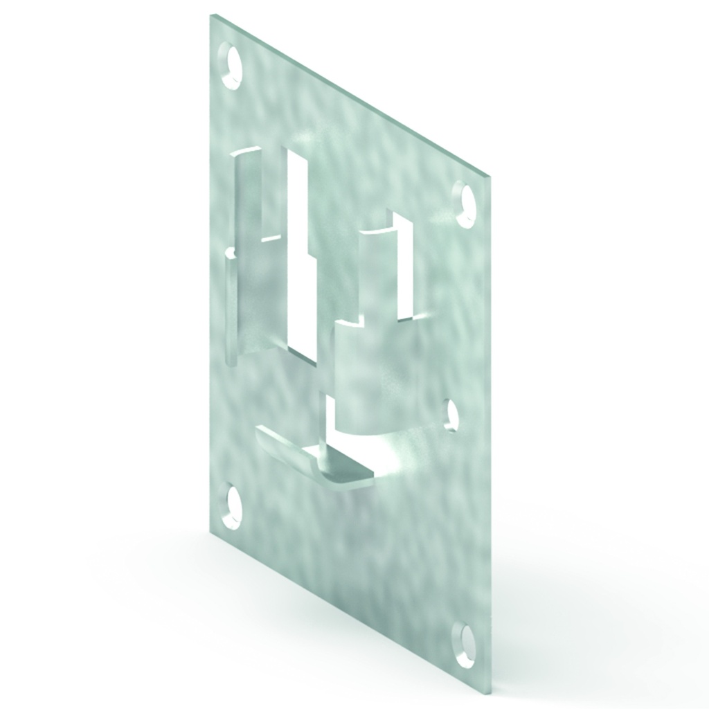 PLAQUE ZF SUPPORT ROULEMENT Ø42 100 X 100 + VIS
