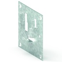 PLAQUE ZF SUPPORT ROULEMENT Ø42 100 X 100 + VIS