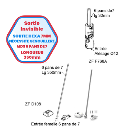 MANOEUVRE SORTIE de CAISSON INVISIBLE, ZF - D108