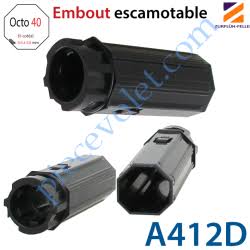 [11832] EMBOUT ESCAMOTABLE ZF OCTO 40 CRABOT FEMELLE - A412D