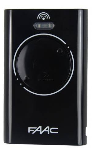 TELECOMMANDE 02 CANAUX FAAC, NOIRE, XT2, 433MHz, SLH - ALI