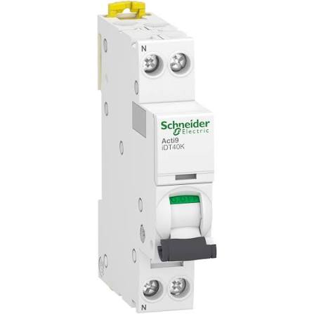 DISJONCTEUR 1P+N 6KA C-40A Schneider - P/BORNE