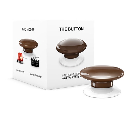 BOUTON MARRON, P/ 6 Actions, FIBARO - FGPB-101-7 ZW5